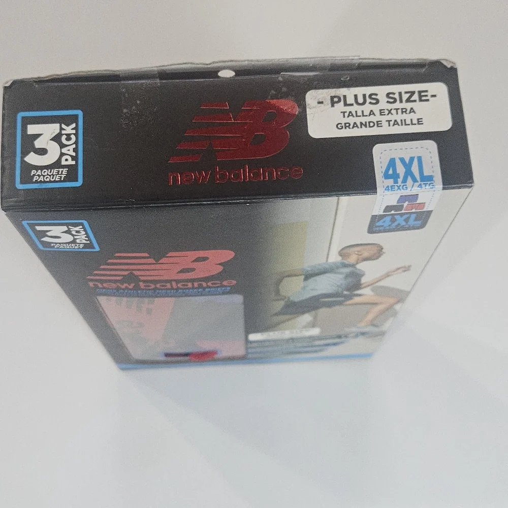 New Balance Mens Underwear 3 Pack 4XL Athletic Mes Boxer Briefs‎ Perfomance Wear